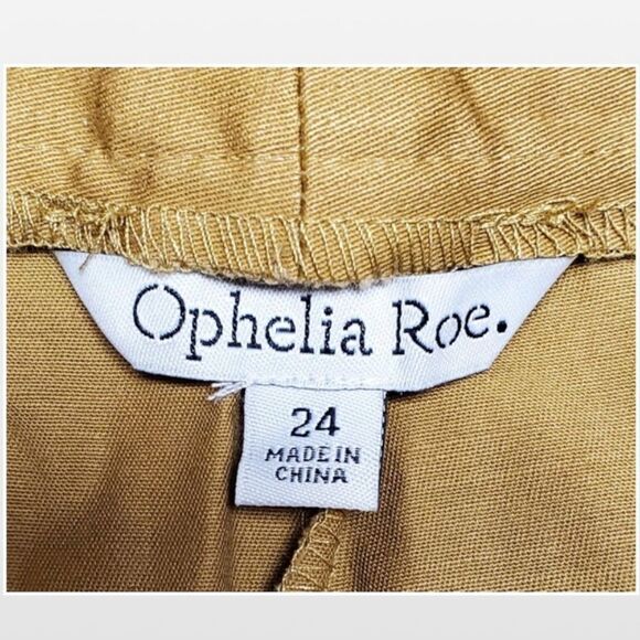 New Earth Tone Mid-rise Tapered Leg Ankle Plus Pants - Picture 13 of 16